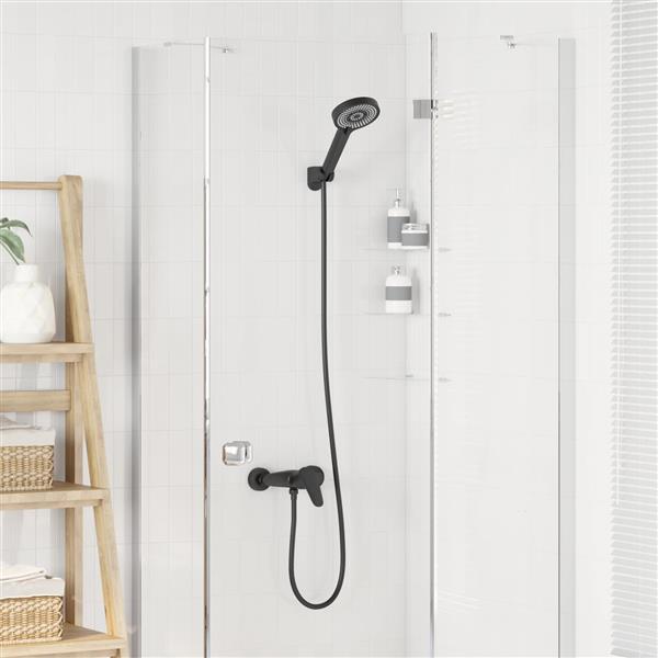 Grote foto vidaxl doucheset zwart g 1 2 inch doe het zelf en verbouw sanitair