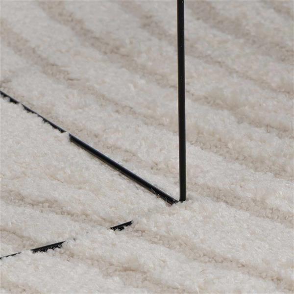 Grote foto vidaxl vloerkleden rond huarte cr me 120 cm polyester huis en inrichting vloerbedekking en kleden