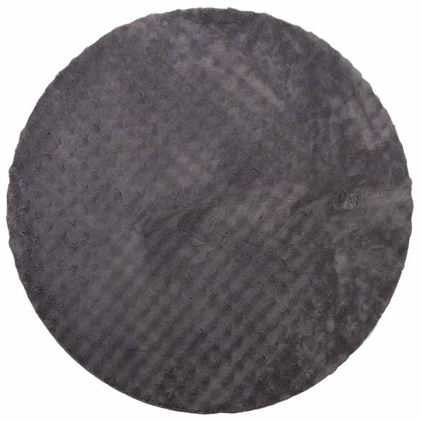 Grote foto vidaxl vloerkleden rond huarte antraciet 120 cm polyester huis en inrichting vloerbedekking en kleden