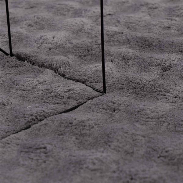 Grote foto vidaxl vloerkleden vierkant huarte antraciet 120 x 120 cm polyester huis en inrichting vloerbedekking en kleden