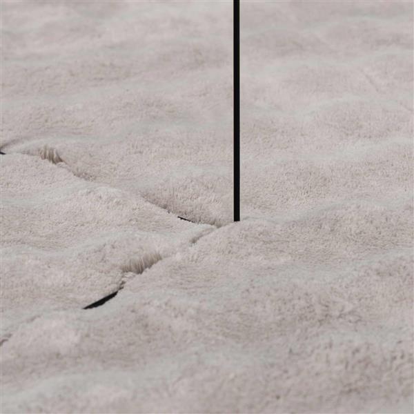 Grote foto vidaxl vloerkleden vierkant huarte zand 200 x 200 cm polyester huis en inrichting vloerbedekking en kleden