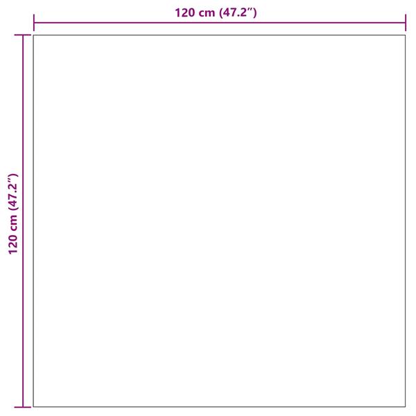 Grote foto vidaxl vloerkleden vierkant huarte zand 120 x 120 cm polyester huis en inrichting vloerbedekking en kleden