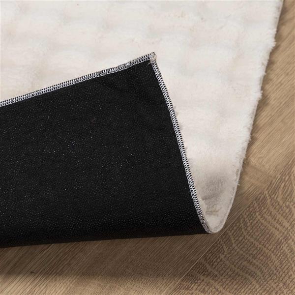 Grote foto vidaxl vloerkleden rechthoekig huarte beige 340 x 240 cm polyester huis en inrichting vloerbedekking en kleden