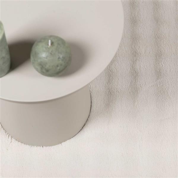 Grote foto vidaxl vloerkleden rond huarte cr me 200 cm polyester huis en inrichting vloerbedekking en kleden