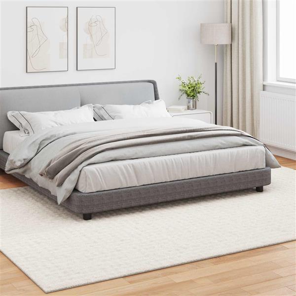 Grote foto vidaxl vloerkleden rechthoekig huarte cr me 340 x 240 cm polyester huis en inrichting vloerbedekking en kleden