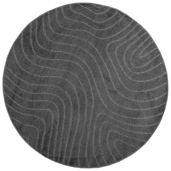 Grote foto vidaxl vloerkleden rond huarte antraciet 120 cm polyester huis en inrichting vloerbedekking en kleden