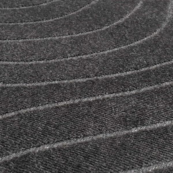 Grote foto vidaxl vloerkleden rond huarte antraciet 120 cm polyester huis en inrichting vloerbedekking en kleden
