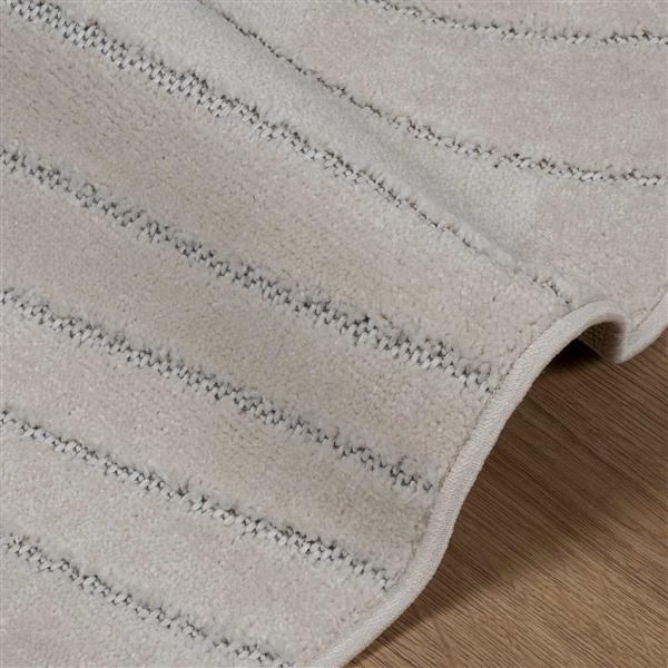 Grote foto vidaxl vloerkleden rond huarte cr me 200 cm polyester huis en inrichting vloerbedekking en kleden