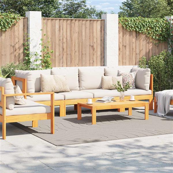 Grote foto vidaxl vloerkleden vierkant huarte cr me 240 x 240 cm polyester huis en inrichting vloerbedekking en kleden