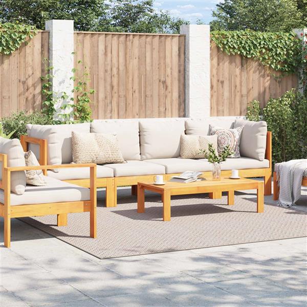 Grote foto vidaxl vloerkleden vierkant huarte cr me 240 x 240 cm polyester huis en inrichting vloerbedekking en kleden