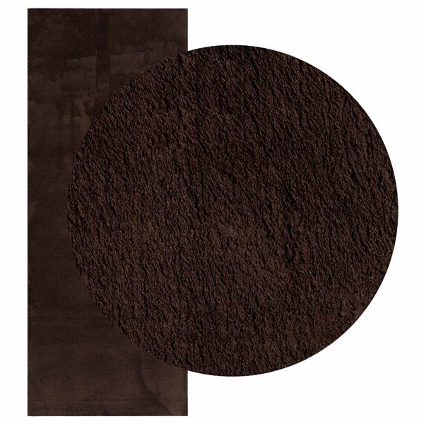 Grote foto vidaxl vloerkleden rechthoekig huarte bruin 200 x 80 cm polyester huis en inrichting vloerbedekking en kleden