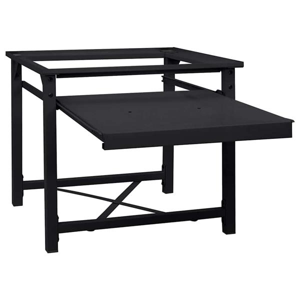 Grote foto vidaxl wasmachine pedestal zwart 60 x 56 x 52 cm staal witgoed en apparatuur wasmachines