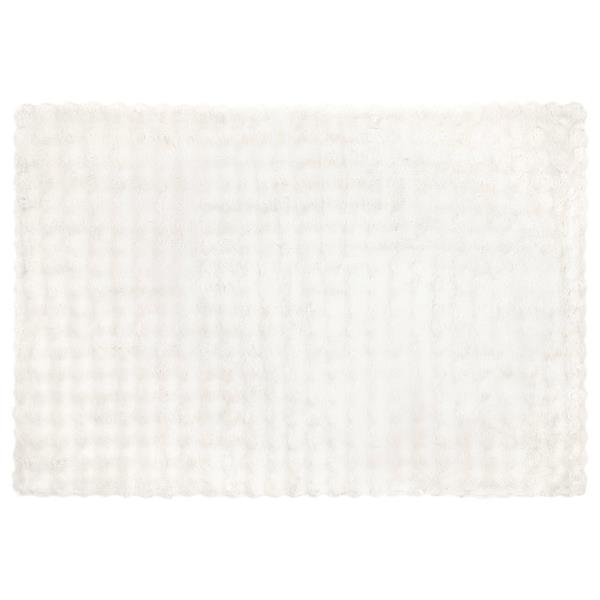 Grote foto vidaxl neppels konijnenbont deken olite 4 pcs wit 150 x 220 cm huis en inrichting bedden