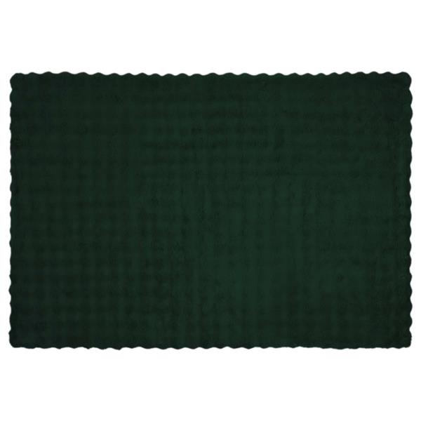 Grote foto vidaxl neppels konijnenbont deken olite 4 pcs donkergroen 150 x 220 cm huis en inrichting bedden