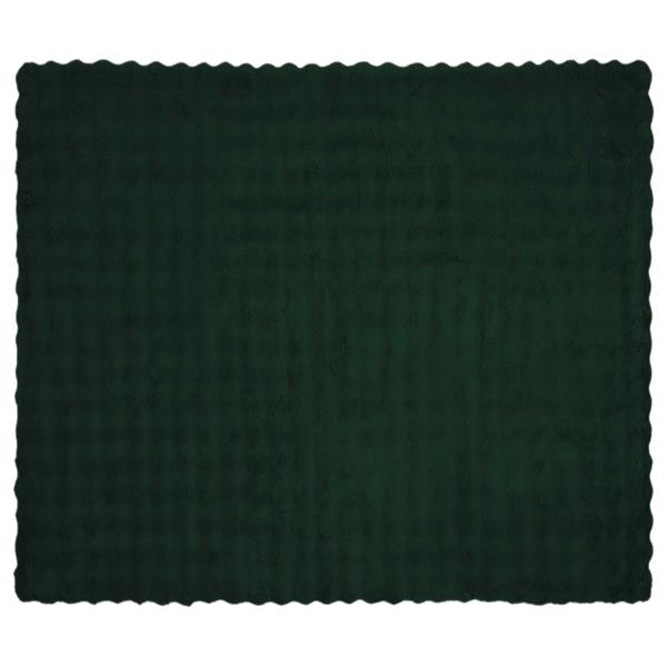 Grote foto vidaxl neppels konijnenbont deken olite 4 pcs donkergroen 130 x 150 cm huis en inrichting bedden