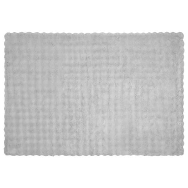 Grote foto vidaxl neppels konijnenbont deken olite 4 pcs grijs 150 x 220 cm huis en inrichting bedden