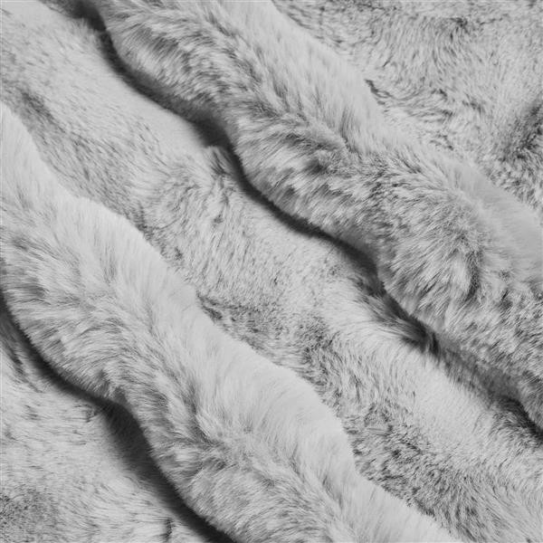 Grote foto vidaxl neppels konijnenbont deken olite 4 pcs grijs 150 x 220 cm huis en inrichting bedden