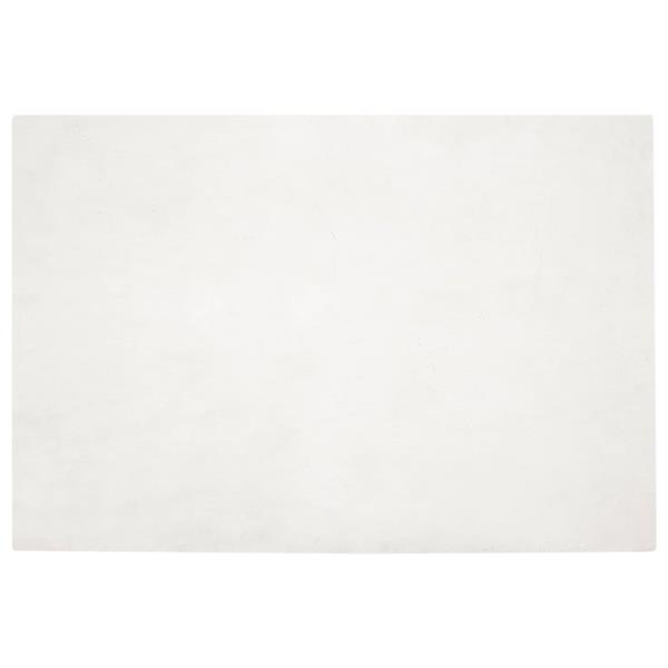 Grote foto vidaxl nep konijnenbont tapijt olite cr me 160 x 230 cm polyester huis en inrichting vloerbedekking en kleden