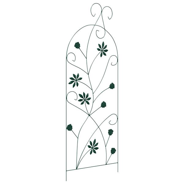 Grote foto vidaxl tuinhek 3 pcs groen 112 x 39 5 cm staal tuin en terras overige tuin en terras