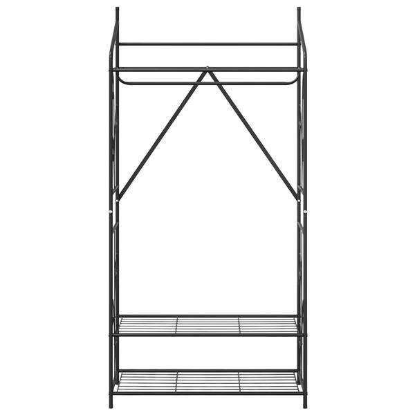 Grote foto vidaxl open kledingkast effen 78 x 36 x 158 cm huis en inrichting overige