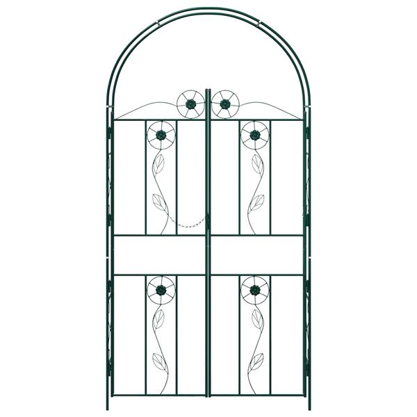 Grote foto vidaxl tuin boog effen groen 115 x 37 x 226 cm tuin en terras overige tuin en terras