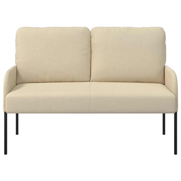 Grote foto vidaxl banken met kussen 110cm cr me multiplex huis en inrichting bankstellen