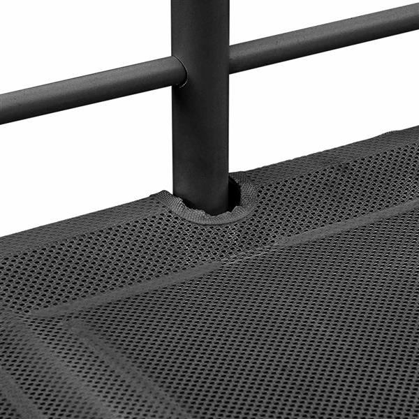 Grote foto vidaxl loftbed voor kids zwart 107 x 200 cm staal antiek en kunst stoelen en banken