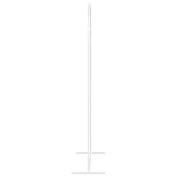 Grote foto vidaxl trouwrand wit 100 x 39 x 200 cm staal tuin en terras overige tuin en terras