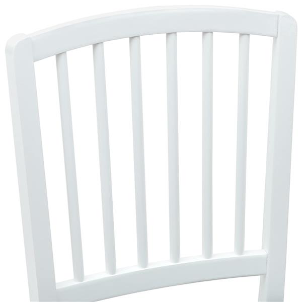 Grote foto vidaxl eettafelstoelen 2 pcs wit 50 x 52 5 x 91 cm massief rubberhout huis en inrichting stoelen