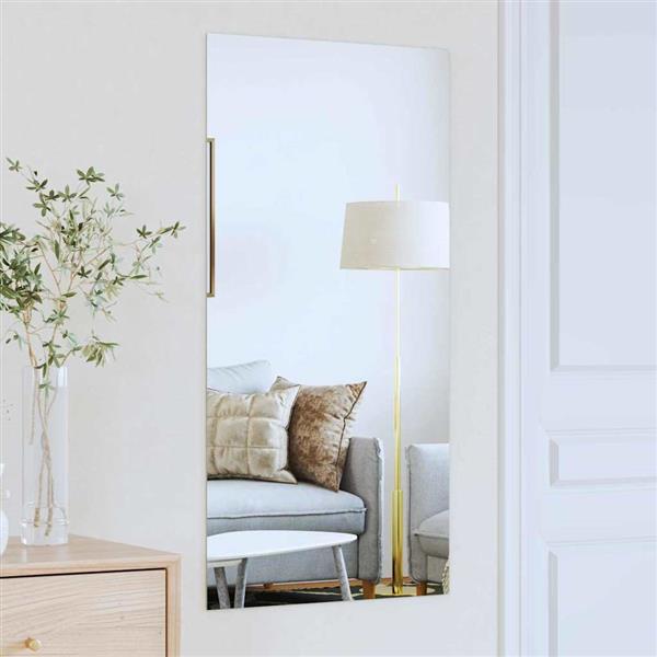 Grote foto vidaxl wandspiegel rechthoekig 50 x 100 cm gehard glas antiek en kunst spiegels