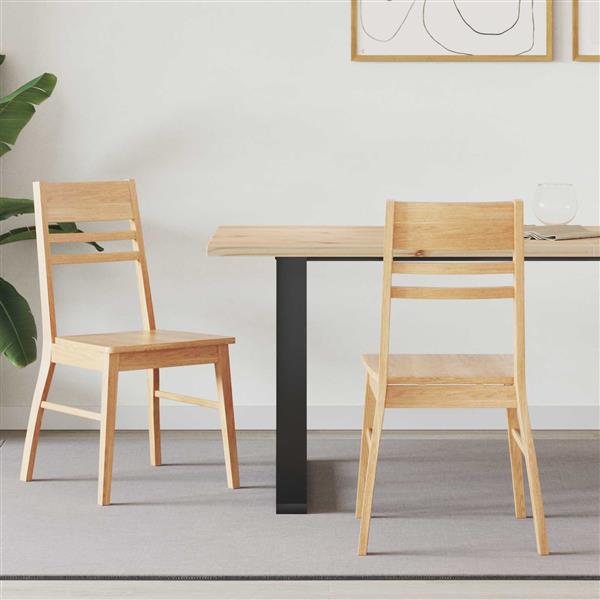 Grote foto vidaxl eettafelstoelen 2 pcs naturel 43 x 54 x 89 cm huis en inrichting stoelen