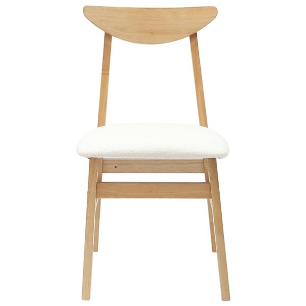 Grote foto vidaxl eettafelstoelen 2 pcs naturel 42 x 47.5 x 81 cm huis en inrichting stoelen