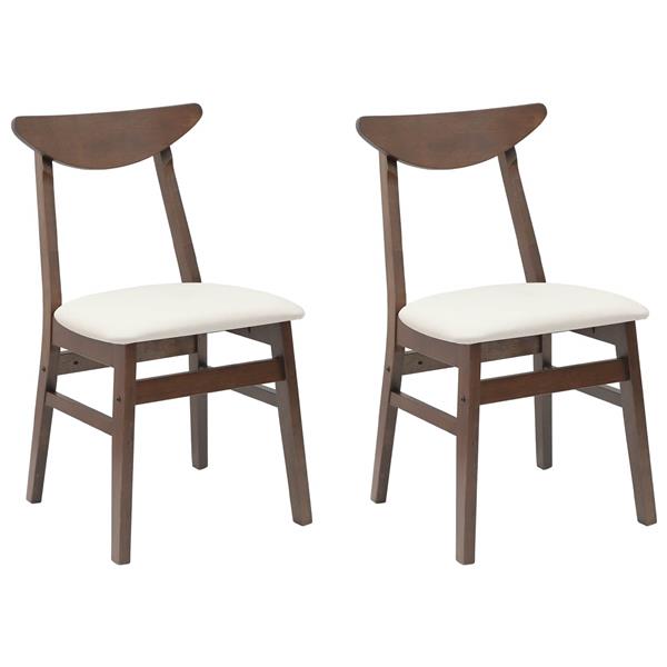 Grote foto vidaxl eettafelstoelen 2 pcs licht bruin 42 x 47.5 x 81 cm huis en inrichting stoelen