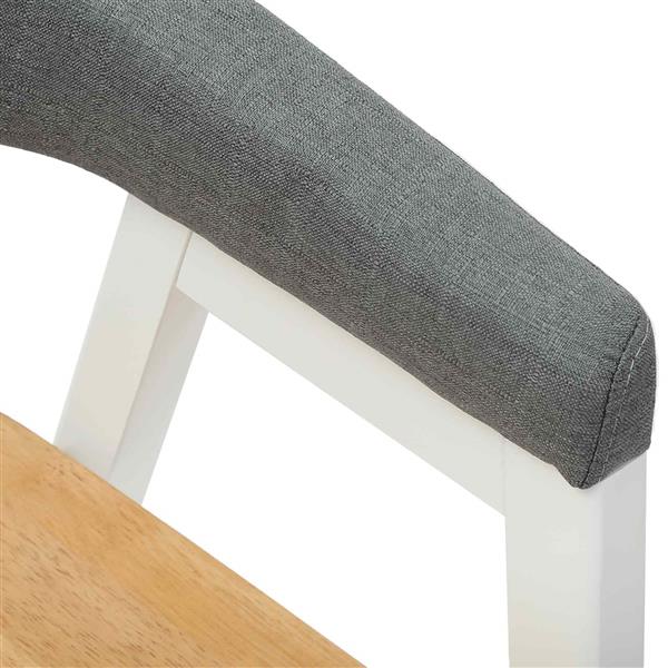 Grote foto vidaxl eettafelstoelen 2 pcs wit 54 x 57 x 73 cm massief rubberhout huis en inrichting stoelen