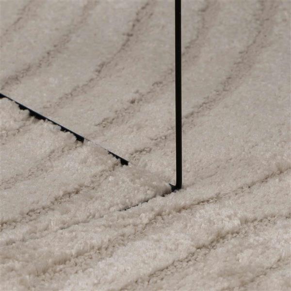 Grote foto vidaxl vloerkleden rechthoekig huarte beige 230 x 160 cm polyester huis en inrichting vloerbedekking en kleden