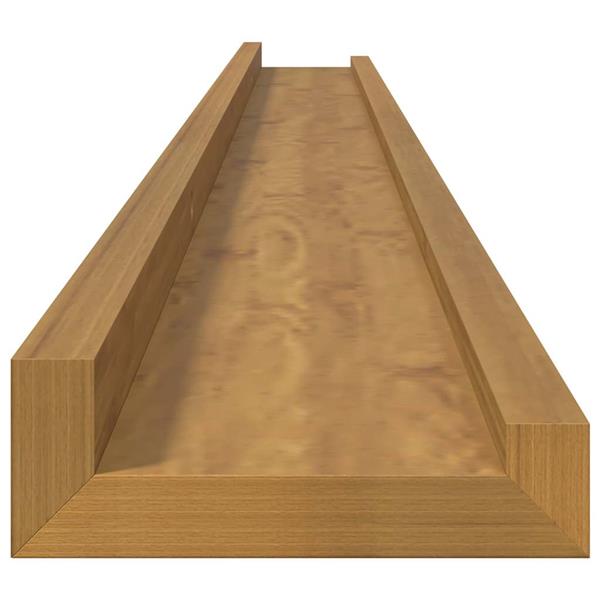 Grote foto vidaxl wandplank met plank 2 pcs beige 115 x 9 x 3 cm bewerkt hout huis en inrichting woningdecoratie
