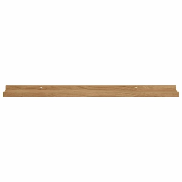 Grote foto vidaxl wandplank met plank 2 pcs bruin 80 x 9 x 3 cm bewerkt hout huis en inrichting woningdecoratie