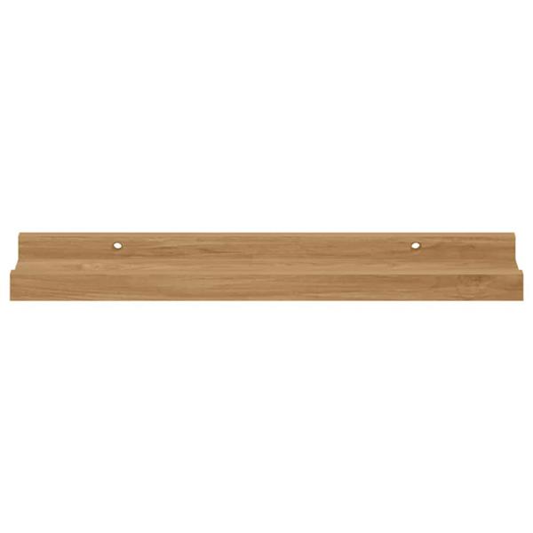 Grote foto vidaxl wandplank met plank 2 pcs bruin 40 x 9 x 3 cm bewerkt hout huis en inrichting woningdecoratie