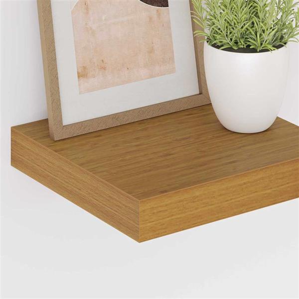 Grote foto vidaxl wandplank met opslag 4 pcs beige 23 x 23 5 x 4 cm bewerkt hout huis en inrichting woningdecoratie