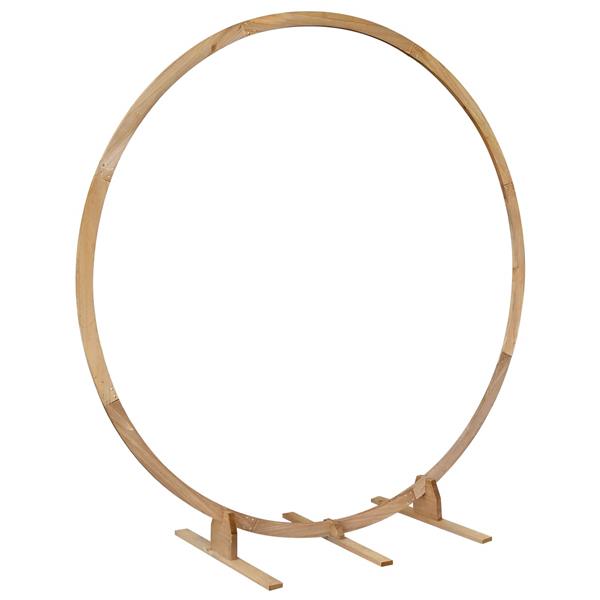 Grote foto vidaxl trouwrand licht bruin 224 x 80 x 220 cm massief vurenhout tuin en terras overige tuin en terras