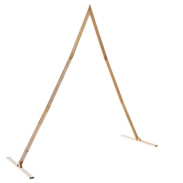 Grote foto vidaxl trouwrand licht bruin 202 x 95 x 254 cm massief vurenhout tuin en terras overige tuin en terras