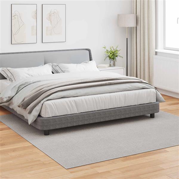 Grote foto vidaxl vloerkleden vierkant huarte cr me 240 x 240 cm polyester huis en inrichting vloerbedekking en kleden