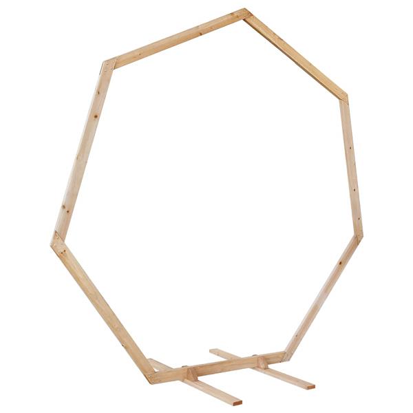 Grote foto vidaxl trouwrand licht bruin 221 x 92 x 216 cm massief vurenhout tuin en terras overige tuin en terras