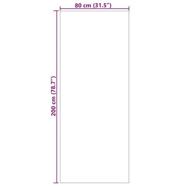 Grote foto vidaxl vloerkleden rechthoekig huarte antraciet 200 x 80 cm polyester huis en inrichting vloerbedekking en kleden