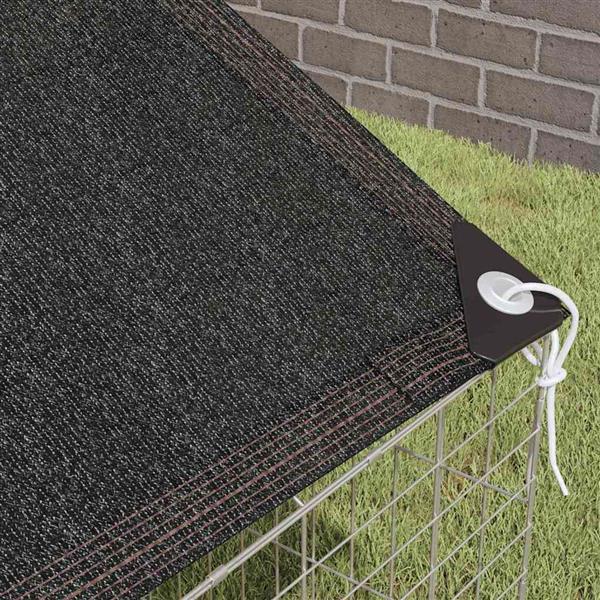 Grote foto vidaxl konijnenkooi zilver 400 x 78 x 78 cm gegalvaniseerd staal dieren en toebehoren hokken en kooien