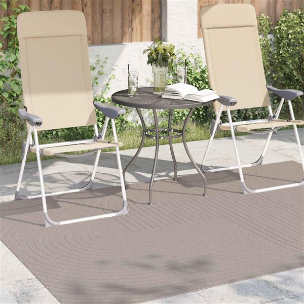 Grote foto vidaxl vloerkleden rechthoekig huarte beige 170 x 120 cm polyester huis en inrichting vloerbedekking en kleden