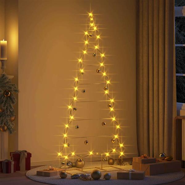 Grote foto vidaxl metalen kerstboom met standaard goud 211 cm poedergecoat staal diversen overige diversen