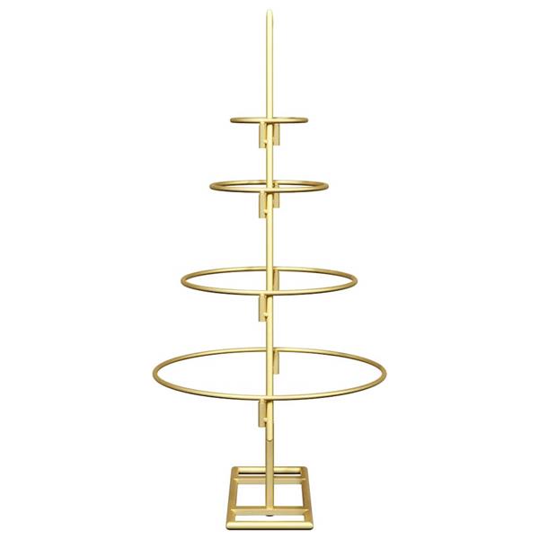 Grote foto vidaxl metalen kerstboom met standaard goud 60 cm poedergecoat staal diversen overige diversen