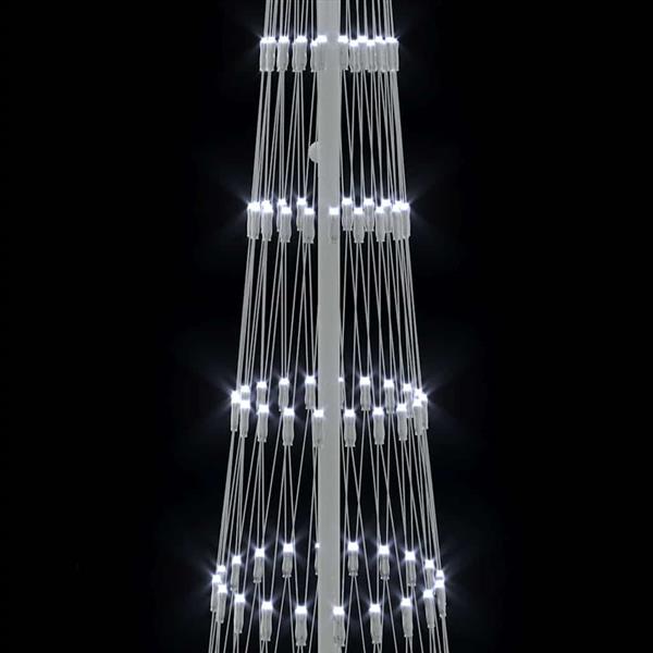 Grote foto vidaxl led kerstboom met 290 led koudwit 70 x 70 x 250 cm metaal diversen overige diversen