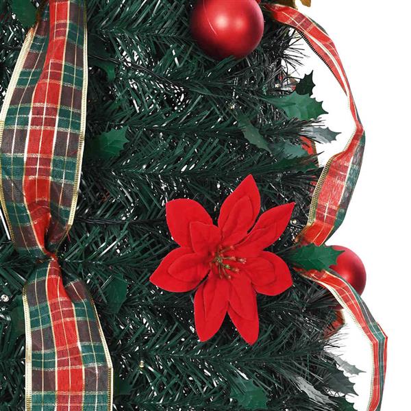 Grote foto vidaxl kunstkerstboom met 150 led met standaard groen 185 cm pvc diversen overige diversen